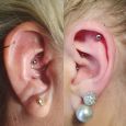 Daith piercing in both ears
