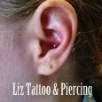A simple conch piercing