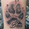 A paw print by Boss