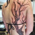 A tree on the side of the torso.