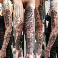 Biomechanical left arm sleeve