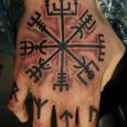 Vegvisir and runes
